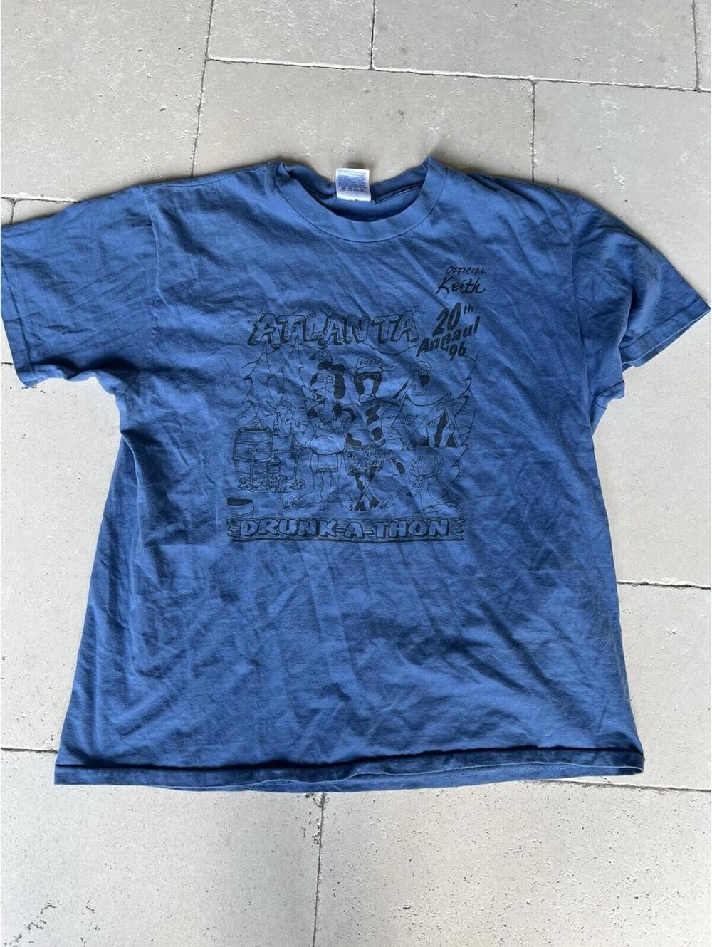 Vintage Hanes Beefy Tee Atlanta Drunkathon Men's Size Large